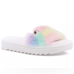 KOOLABURRA BY UGG Women's Fuzz-ah Pastel Slide Sandals Size 8M